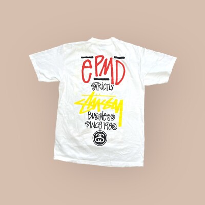 Vintage Stussy EPMD Strictly Business Hip Hop Tee Shirt Size