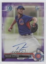 2017 Bowman Chrome Prospect Purple Refractor 69/250 Trevor Clifton Auto c5r
