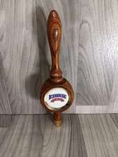 VINTAGE Ice House Beer Tap Handle 1990 Solid Wooden Kegerator Bar Man Cave Decor