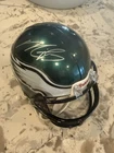 Michael Vick Philadelphia Eagles Riddell NFL Mini Helmet Autographed JSA