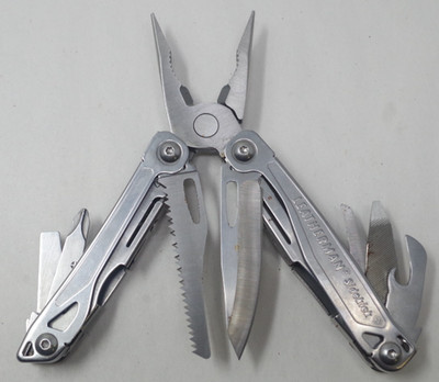 Silver Leatherman Sidekick Pliers Multi-Tool Wingman Pocket Knife -TSA Auction