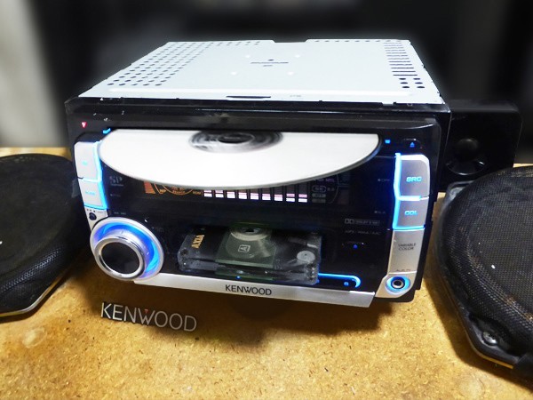 KENWOOD DPX-4021N CDプレーヤー Kenwood DPX-4021 2DIN CD Cassette JDM Car Audio w/ External