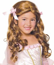 Gracious Princess Wig Renaissance Maiden Halloween Costume Accessory 3 COLORS