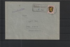 3 Pf  Geb&uuml;hr bezahlt als Teil-Bar-Frankatur Brief Ebhausen - Worms1947 #1099444