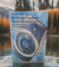 Sharper Image Shower Companion Sterio AM/FM MP3CD, CDR Player SI 738. Sealed New