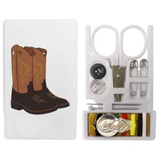 'Stylish Cowboy Boots' Mini Travel Sewing Kit (SE00044686)