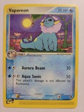Vaporeon 25/100 EX Sandstorm 2003 Non-Holo Rare Pokemon Card
