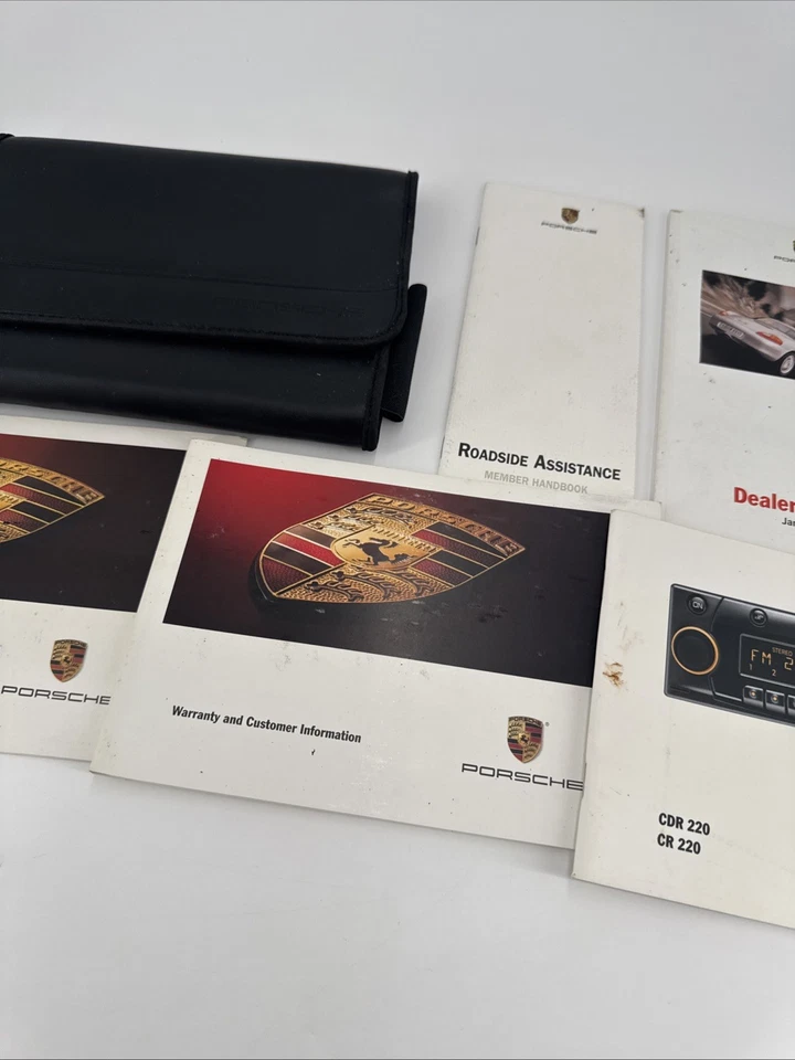 Porsche Boxster 986 1999 fabricante de equipos originales manual del propietario libro de mantenimiento conjunto de billetera Foto 4 de 4