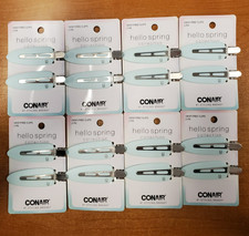 8 Packs of 2: Scunci Dent Free Clips Pastel Blue Spring Collection 7250 R9P6a
