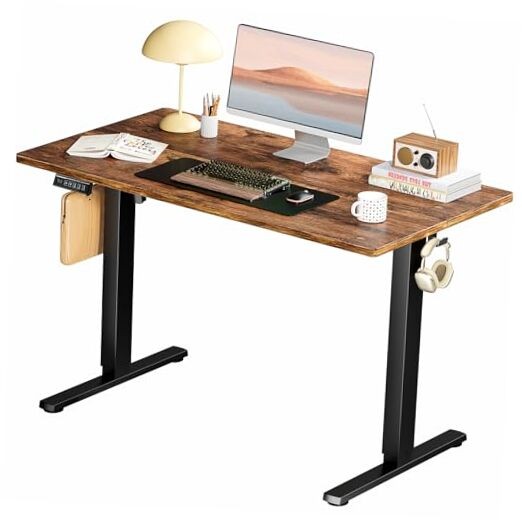 Electric Standing Desk Height Adjustable, 40x24 Inch 40*23.6 IN Rustic Brown
