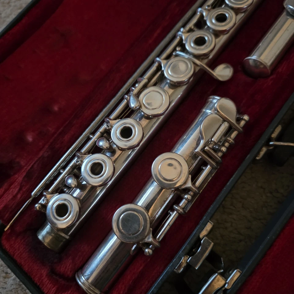 Flautas Elkhart Indiana Serie S (Artley) Agujero Abierto y Esterlina (Gemeinhardt) Foto 2 de 4