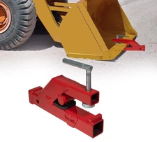 Clamp On Trailer Hitch for Tractor Bucket 2" Ball Hitch Receiver - Mount Adapter