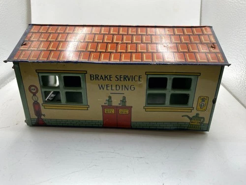 J Chein & Co USA Service Station Garage Tin Litho