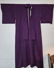 Kimono  Purple Iromuji  Lined  Family Crest