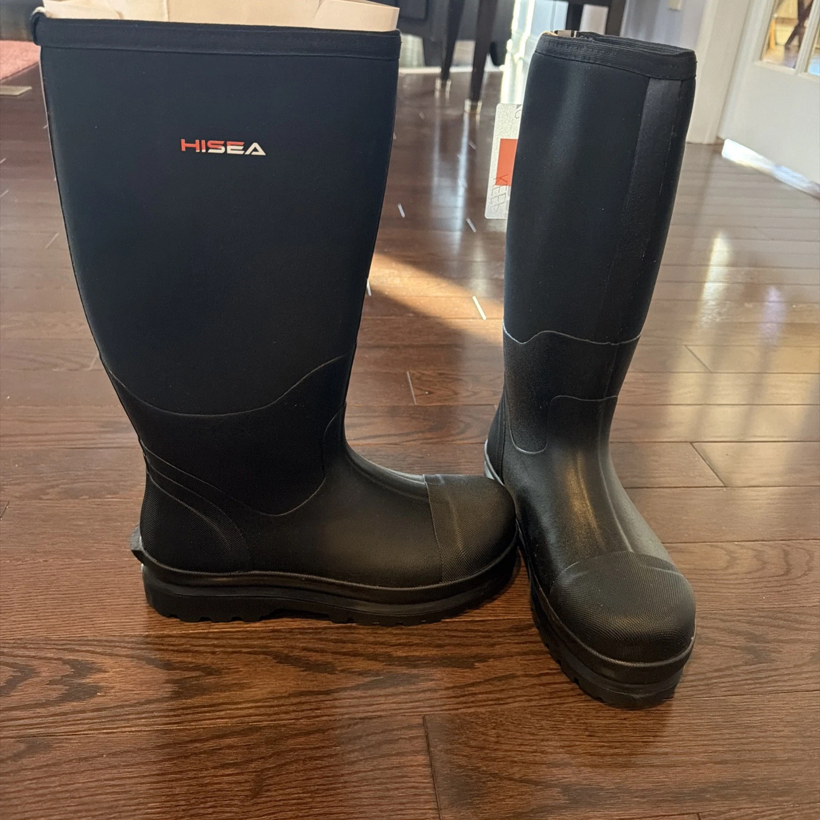 HISEA Men's Rain Boots Rubber Neoprene Waterproof Fishing Hunting Working Boots
Opens in a new windo