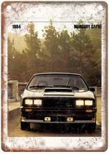 1984 Ford Mercury Capri Vintage Auto Ad Retro Look Metal Sign AM3796