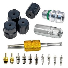 Air Conditioning Valve Core Kit  Cap  Valve A/C System Cap  Valve Seal Kits