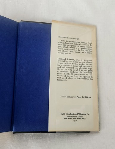 Opération Medelhav par Desmond Lowden livre relié 1969 première édition fabriqué aux États-Unis - Photo 7/9