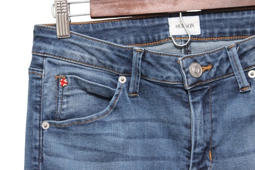 Hudson Jeans Size 28 Bacara Straight Leg Flood Rolled Cuff Flap Pockets Stretch - Picture 5 of 12