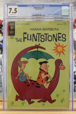 The Flintstones #9 ~ 2/1963 ~ CGC Grade 7.5, Off-White Pages ~ ''Hanna-Barbera''