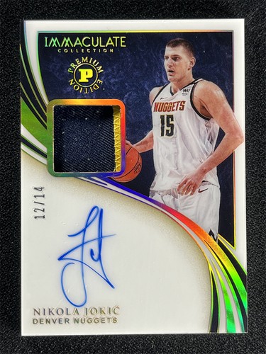 2019-20 Panini Immaculate Collection Nikola Jokic Premium Edition Patch Auto /14