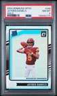 2024 PANINI DONRUSS OPTIC HOLO #248 JAYDEN DANIELS ROOKIE RC PSA 8