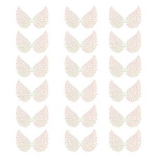 18Pcs Angel Wings for Crafts, White Angel Wings Wings 3.4 Inch