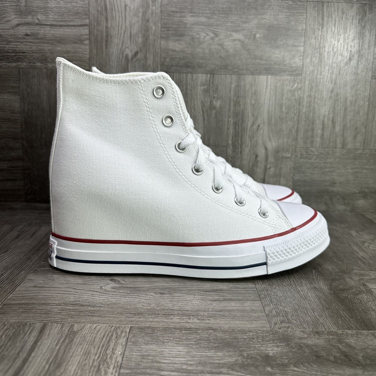 Converse CTAS Women's  size 11 White Canvas Wedge Shoes