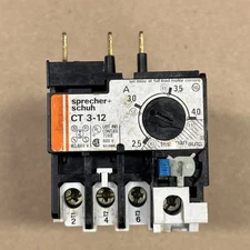 Sprecher + Schuh CT3-12 Motor Current Overload Relay 600VAC 2.5 to 4.0 Amps AUX