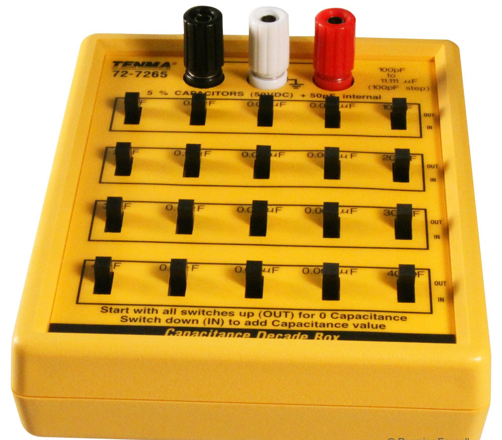 Tenma 72-7265 Decade Box, Capacitance, 5, 100pF to 11.111µF, 5 %