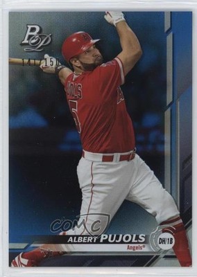 2019 Bowman Platinum Wal-Mart Blue Foil 141/150 Albert Pujols #4 q7x