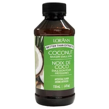 LorAnn Bakery Emulsions Natural & Artificial Flavor 4oz-Coconut
