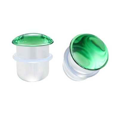 Single Flare Plugs Tunnels Glass Ear Gauges Ear Lobe Stretching Piercing 3-25MM