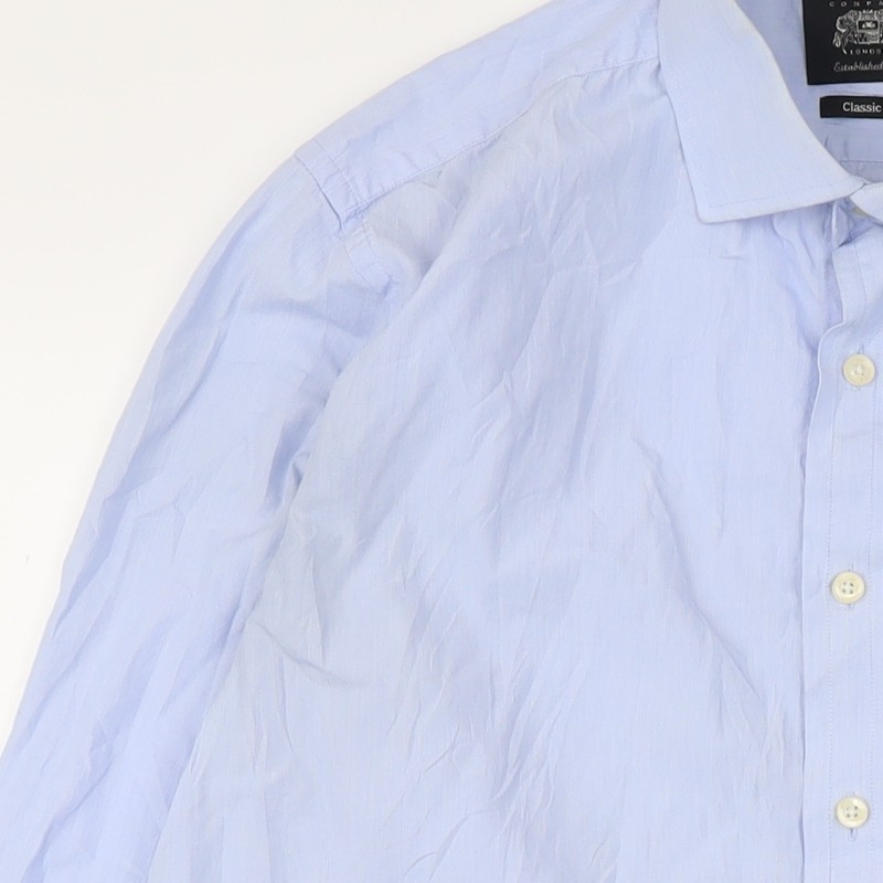 FILA Camicia Savile Row uomo blu manica lunga vestibilità classica