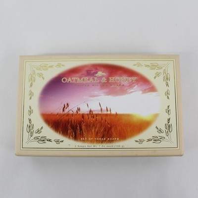 Set Aus 3 CST Haferflocken & Honig Triple Gemahlen Seifen NIB