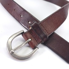 Old Navy Italian Leather Belt 30 Casual Brown Made in USA