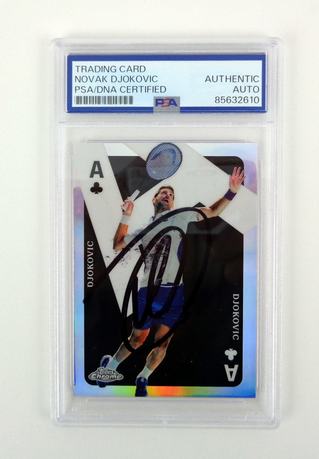 Novak Djokovic Tennis Signed 2024 Topps Chrome Aces Insert Auto Card PSA/DNA COA
