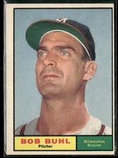1961 Topps Bob Buhl Milwaukee Braves #145