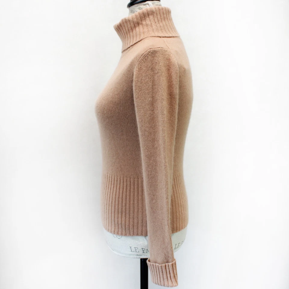 Suéter Suéter BCBG MaxAzria Vintage Beige Tejido Lana de Cordero Preppy Acogedor XS Foto 4 de 4