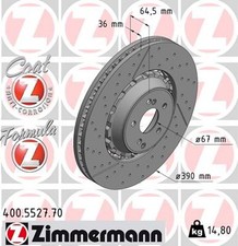 2x Bremsscheibe FORMULA Z ZIMMERMANN 400.5527.70 für AMG MERCEDES SL R231 KLASSE 2x Bremsscheibe FORMULA Z ZIMMERMANN 400.5527.70 für AMG MERCEDES SL R231 KLASSE