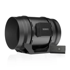 CLOUDLINE A8, Quiet 8" Inline Duct Fan with Speed Controller, EC Motor - Vent...