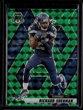 2025 Panini Mosaic Richard Sherman #222 Green Prizm Seahawks