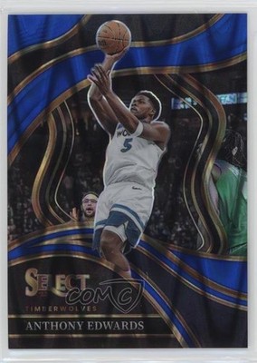2023 Panini Select Courtside Blue Tectonic Prizm 5/99 Anthony Edwards #237 hs9