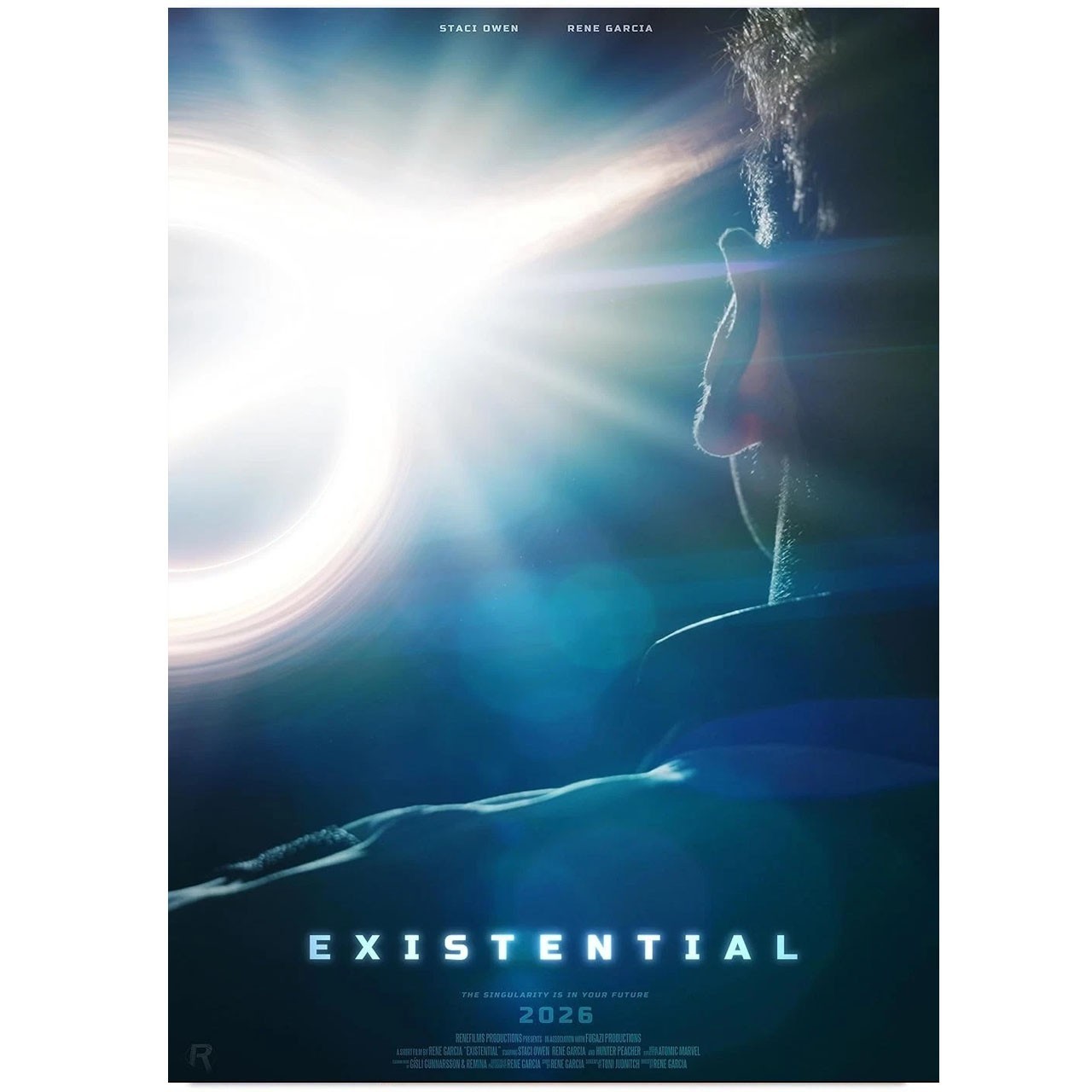 Poster concept film di fantascienza Existential 2026