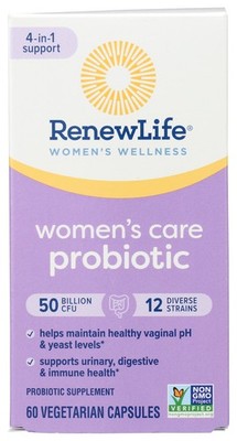 Women'S Care Probiotic Supplement By Renewlife 50 Billion Cfu 60 Capsules