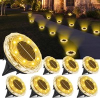 Solar Bodenleuchten Aussen, 8 StüCk Solarlampen FüR AußEn Garten, 8 LED Wa