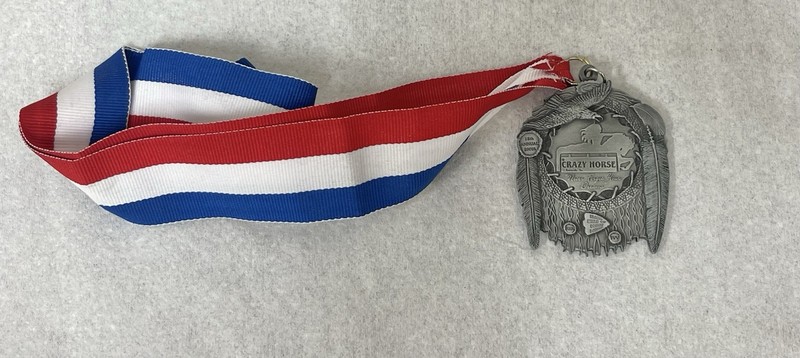RARE Pewter Crazy Horse South Dakota BHVA 16th Annual Pendant Medal Collectible 