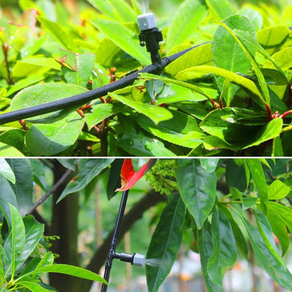 33ft Outdoor Patio Water Mister Nozzle Misting Cooling System Fan Cooler SET