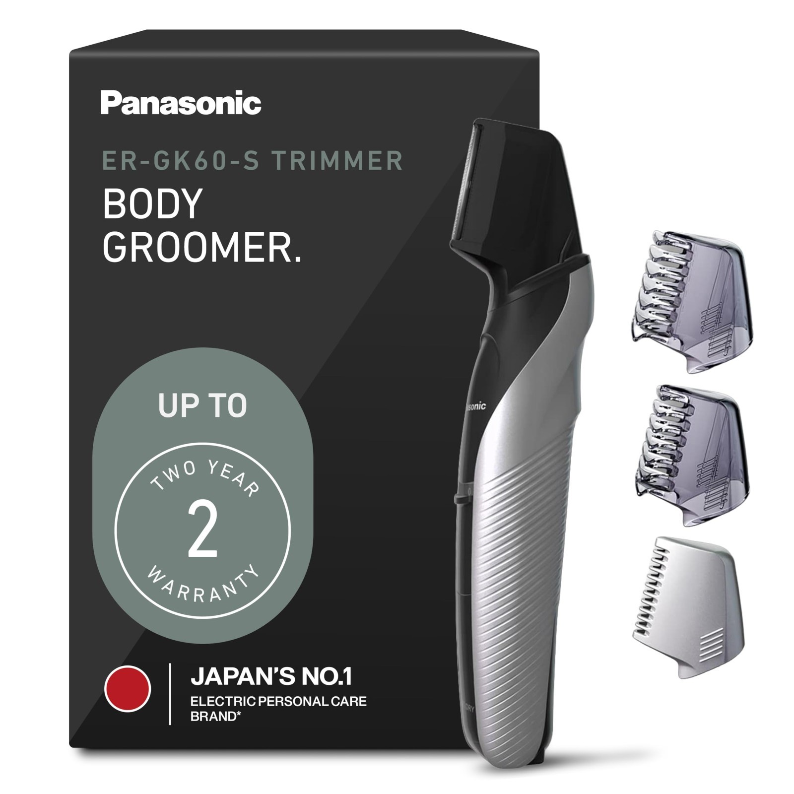 Panasonic Precision Gentle Body Groomer, Lithium-ion Trimmer ER-GK60