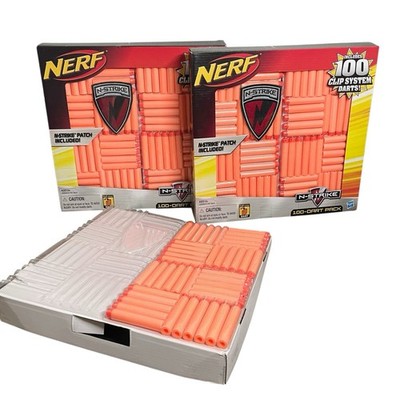 NERF N-Strike Clip System Darts W/ Official Patch 2 New Sealed